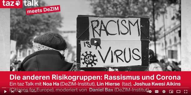 Youtube-Screenshot "Rassismus und Corona"