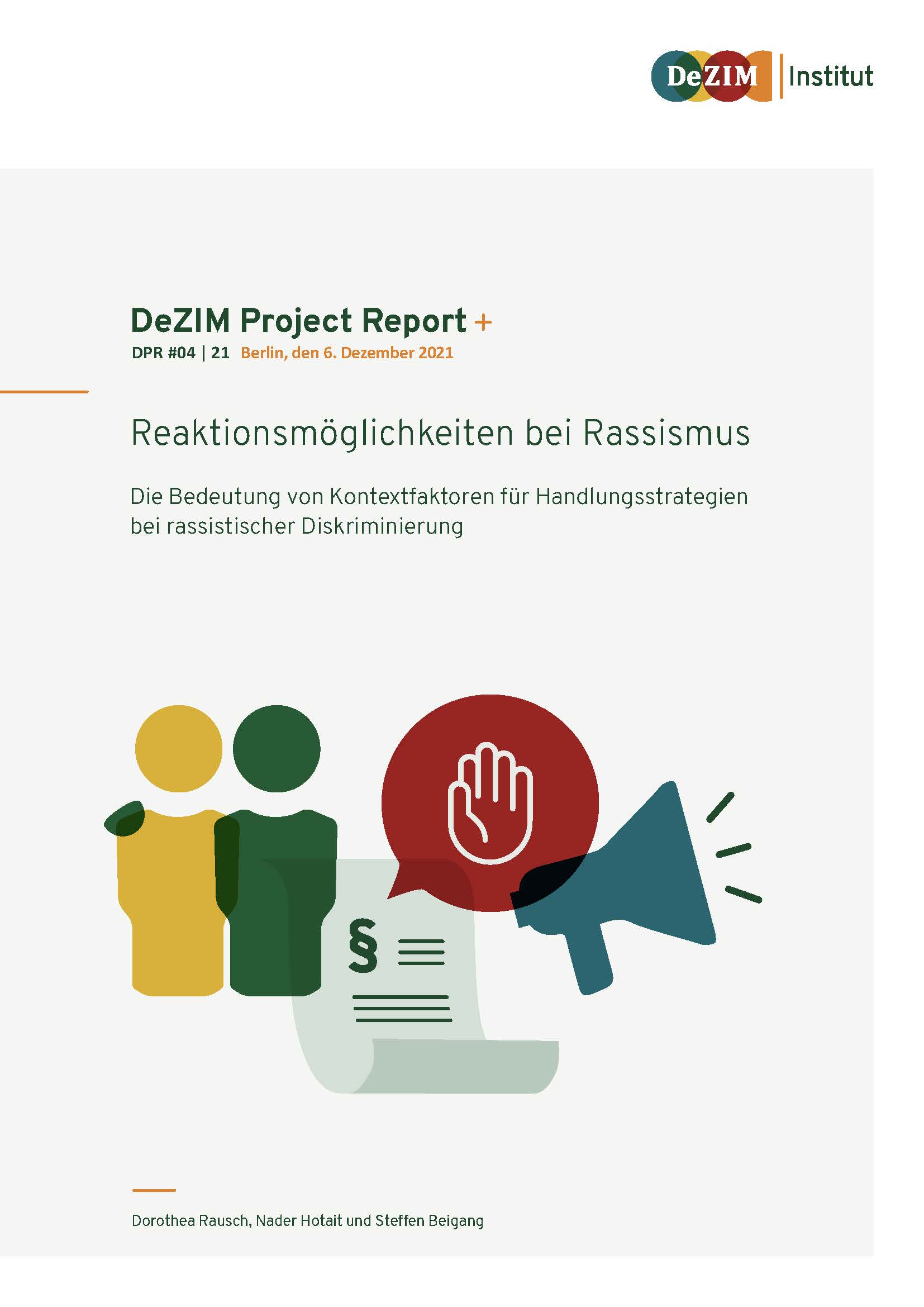 Reaktionsmöglichkeiten bei Rassismus Abbildung Cover der Publikation
