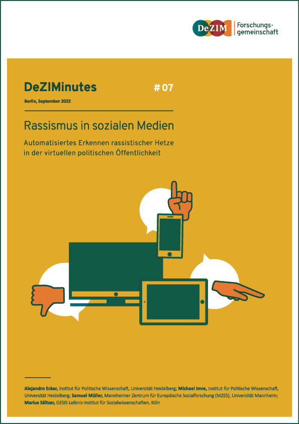Rassismus in sozialen Medien Abbildung Cover der Publikation