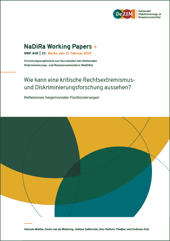 Wie kann eine kritische Rechtsextremismus- und Diskriminierungsforschung aussehen? Abbildung Cover der Publikation