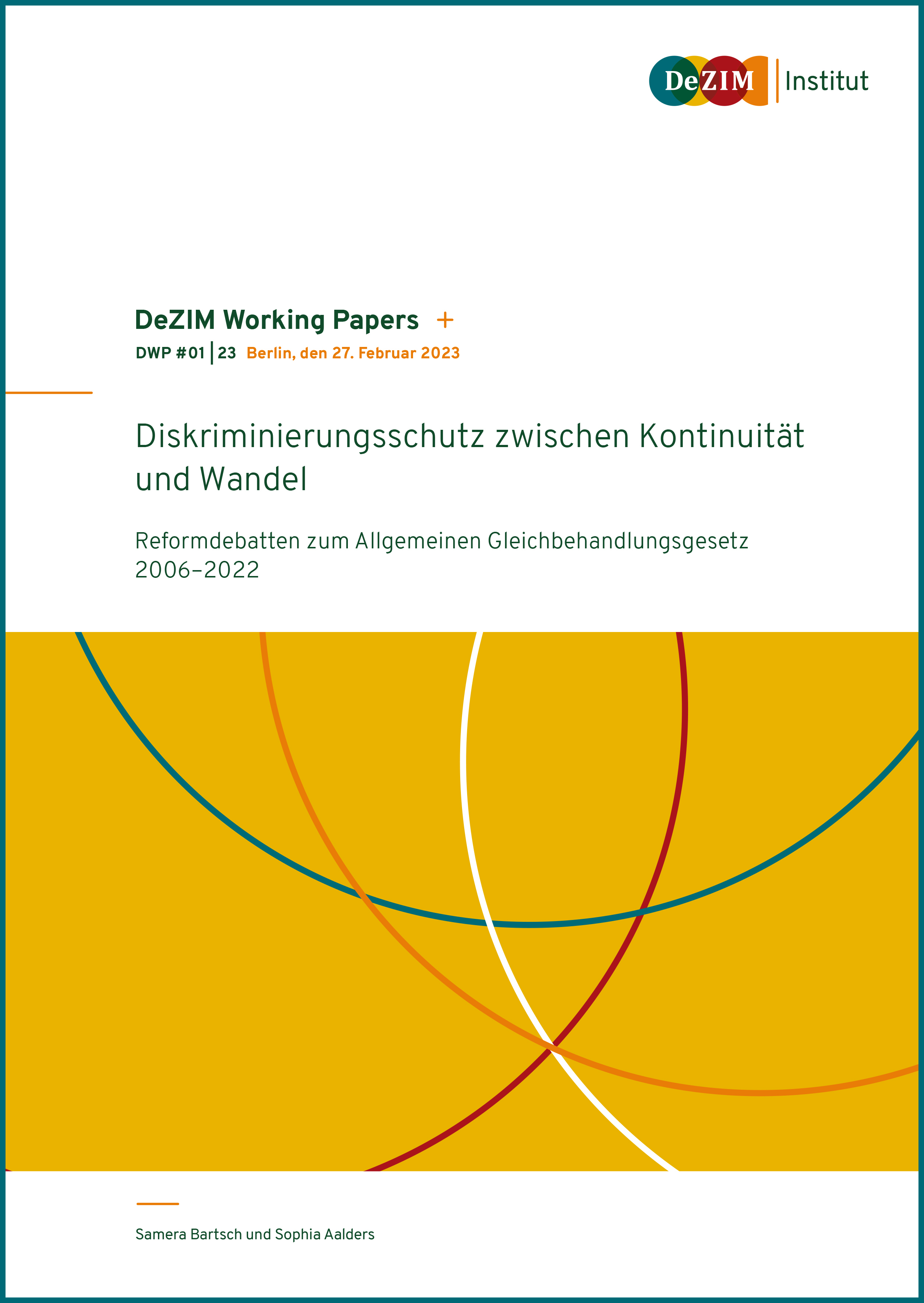 Diskriminierungsschutz zwischen Kontinuität und Wandel Abbildung Cover der Publikation