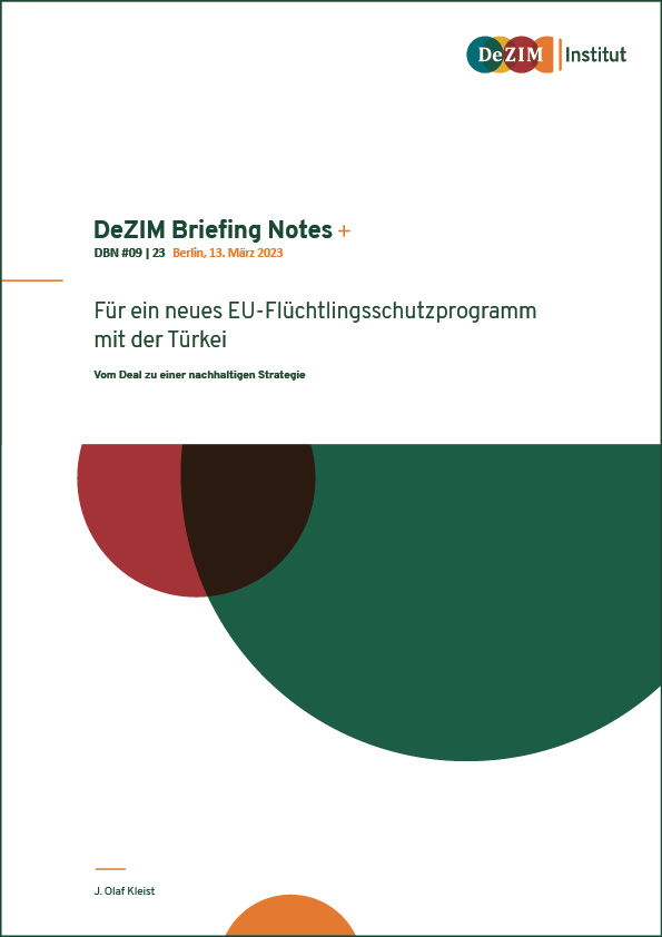Für ein neues EU-Flüchtlingsschutzprogramm mit der Türkei Abbildung Cover der Publikation