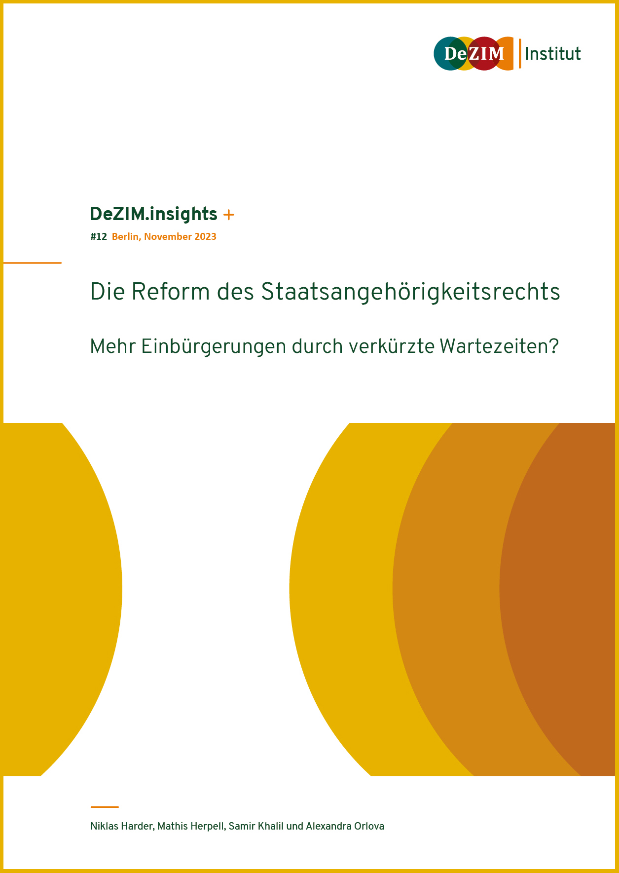 Die Reform des Staatsangehörigkeitsrechts Abbildung Cover der Publikation
