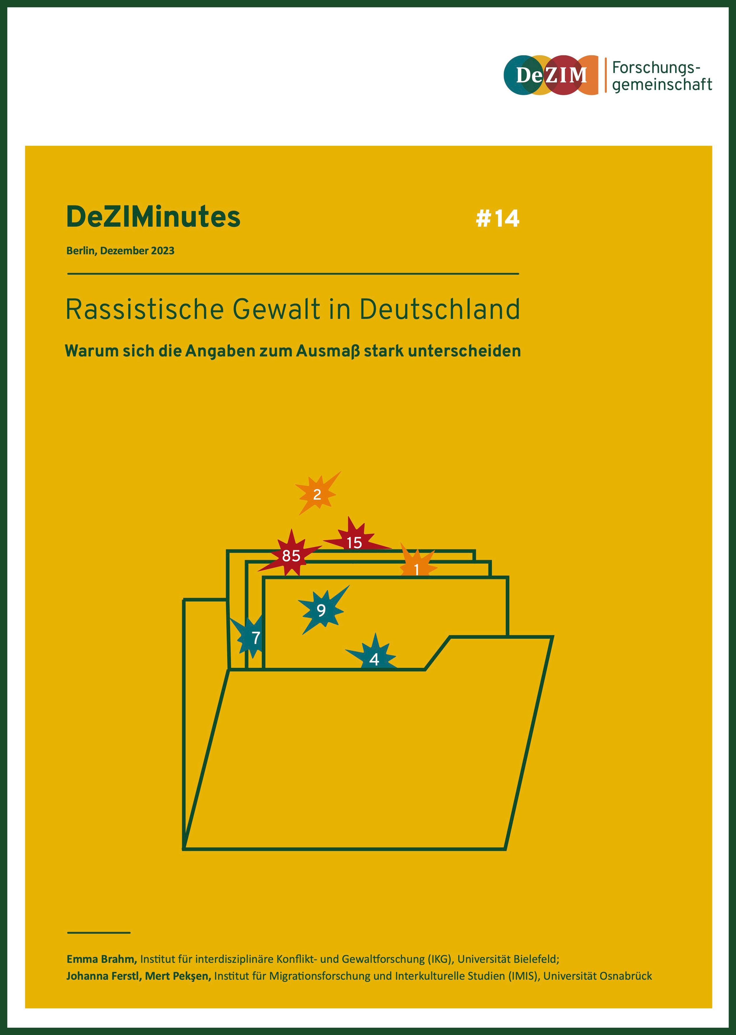 Rassistische Gewalt in Deutschland Abbildung Cover der Publikation
