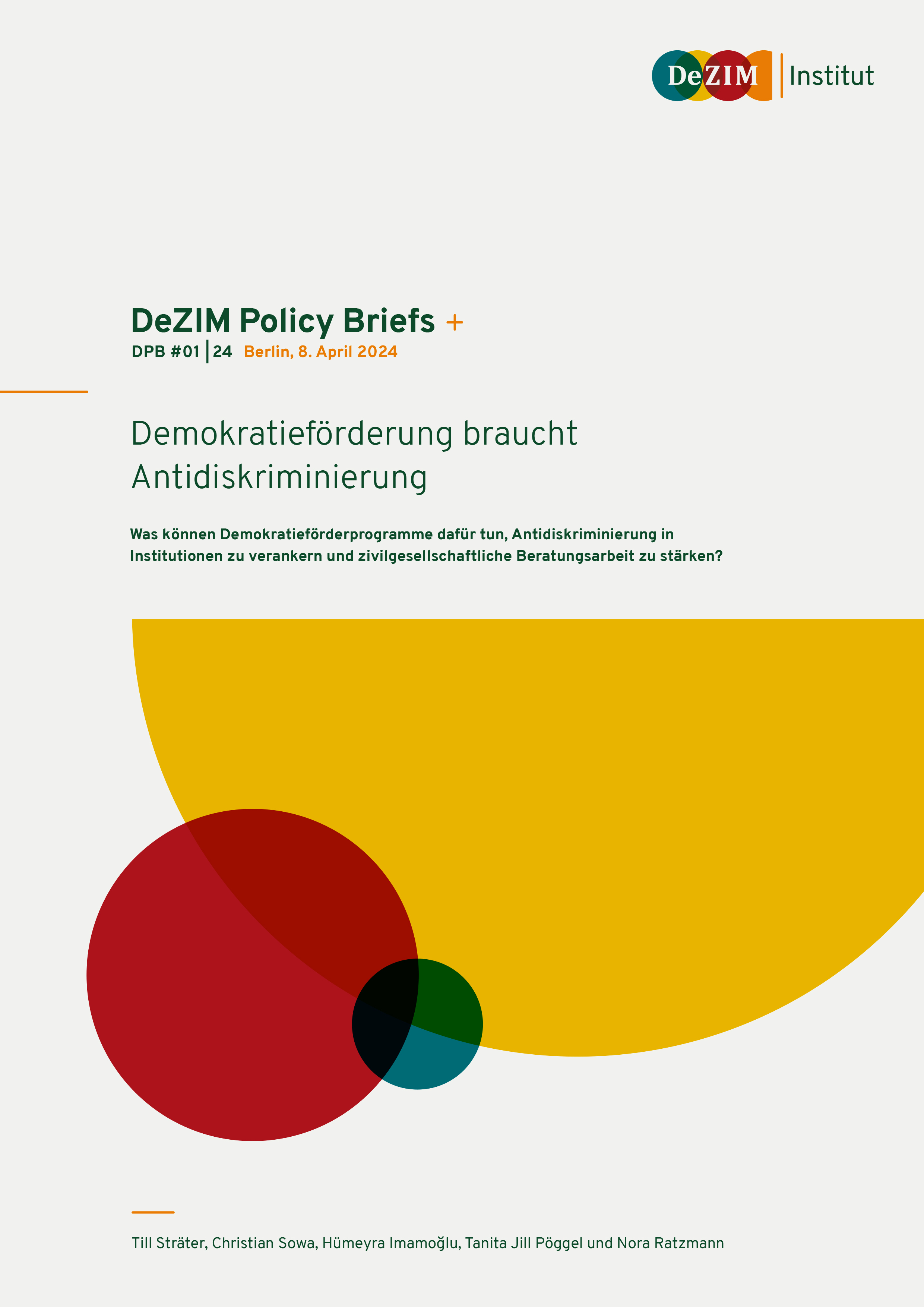 Demokratieförderung braucht Antidiskriminierung Abbildung Cover der Publikation