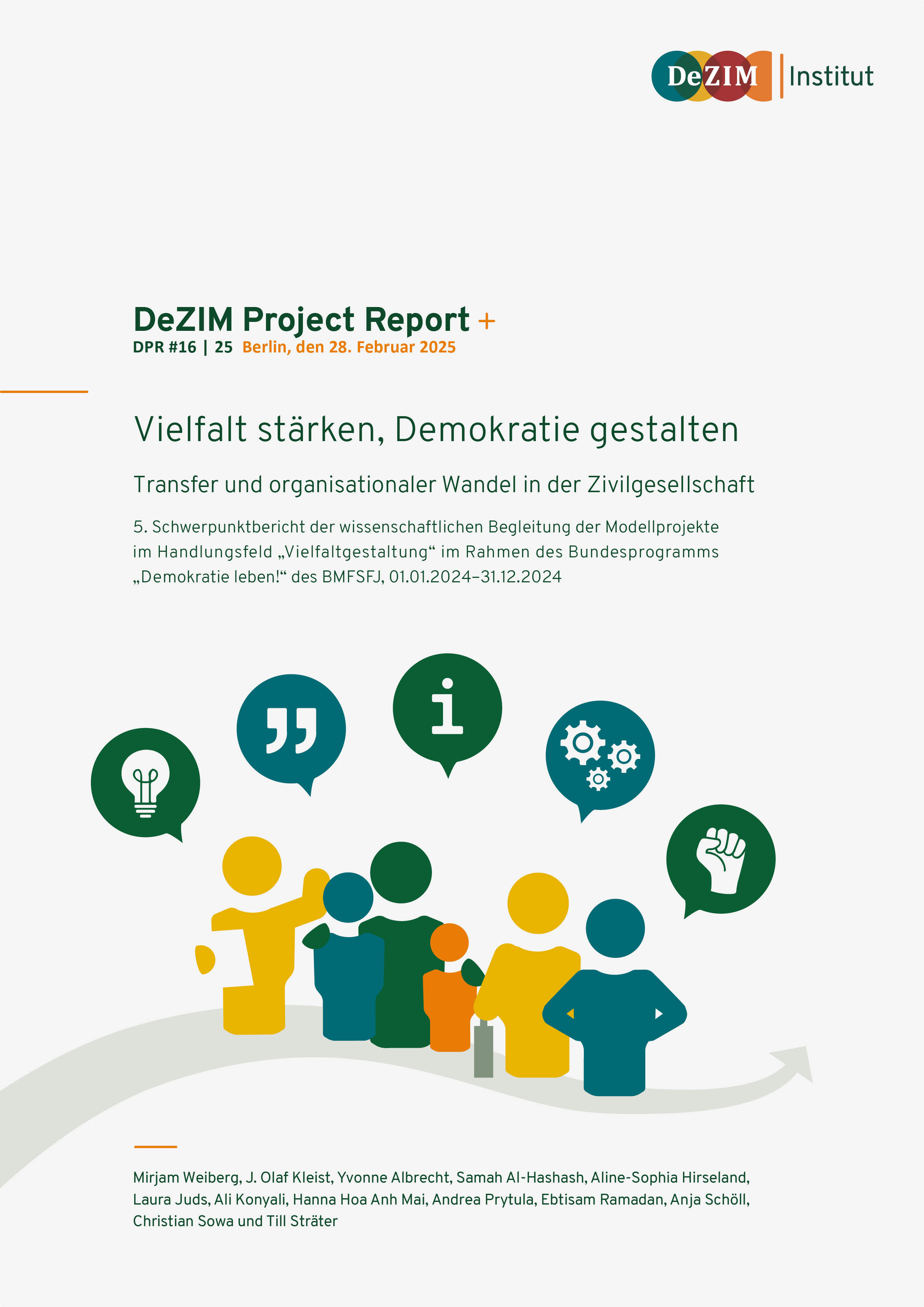 Vielfalt stärken, Demokratie gestalten Abbildung Cover der Publikation