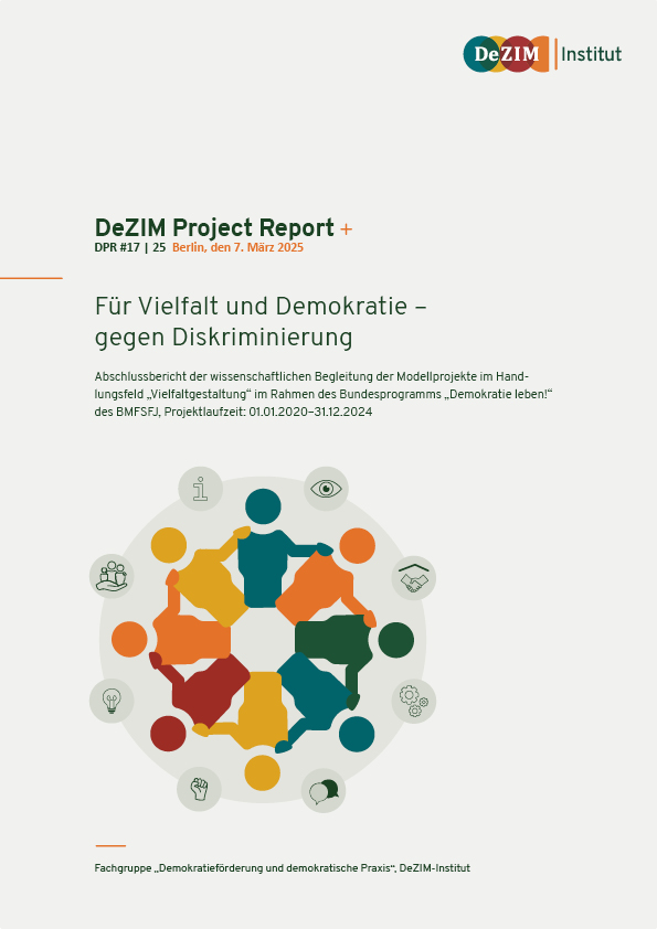 Für Vielfalt und Demokratie – gegen Diskriminierung Abbildung Cover der Publikation